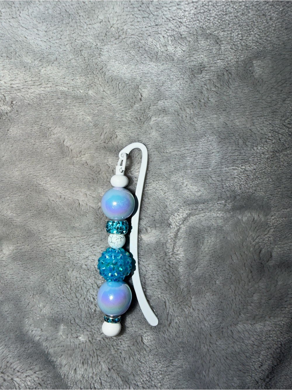 Blue Beaded bookmark - Unbranded
